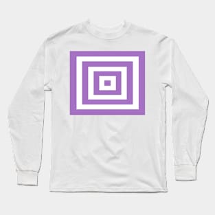 Abstract geometric pattern - purple and white. Long Sleeve T-Shirt